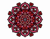 Dibujo Mandala para la concentración mental pintado por emilili