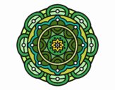 Dibujo Mandala para la relajación mental pintado por emilili