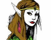 Dibujo Princesa elfo pintado por nekito123