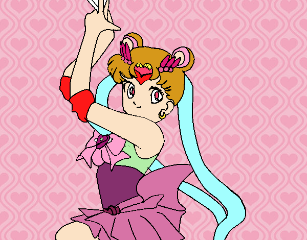 Dibujo Serena de Sailor Moon pintado por sheyla1