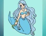 Dibujo Sirenita pintado por Yazu-chan