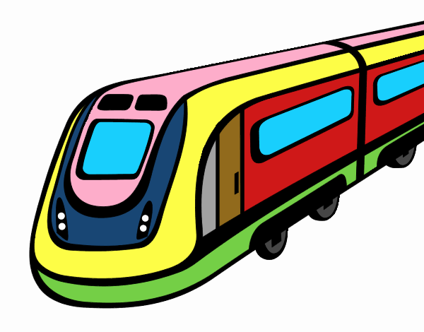 Dibujo Tren de alta velocidad pintado por sophia123
