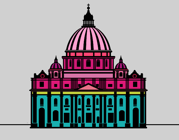 Dibujo Basílica de San Pedro del Vaticano pintado por vale26