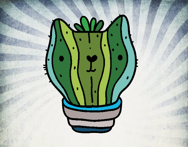 Dibujo Cactus gato pintado por Ramon45