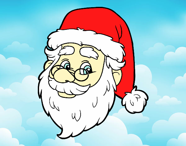 Dibujo Cara de Santa Claus pintado por MariaMc