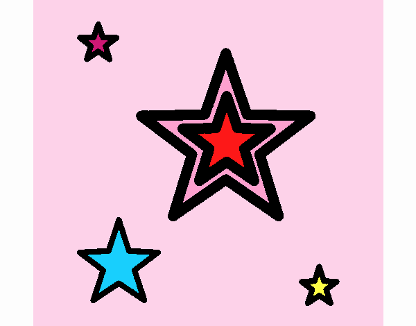 el dibujo de estrellas