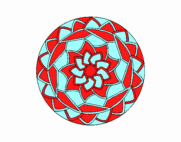 Dibujo Mandala 1 pintado por emilili