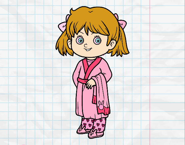 Niña con pijama