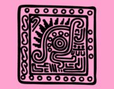Dibujo Símbolo maya pintado por vale26