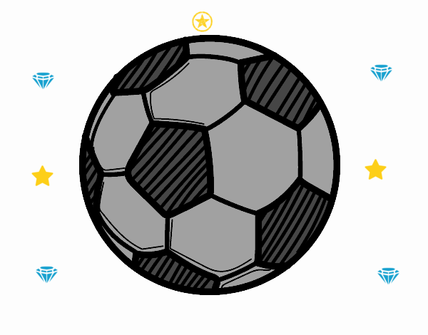 Dibujo Balón de fútbol pintado por wuilde 