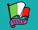 Dibujo Bandera de Italia pintado por vale26
