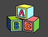 Dibujo Cubos educativos ABC pintado por vale26
