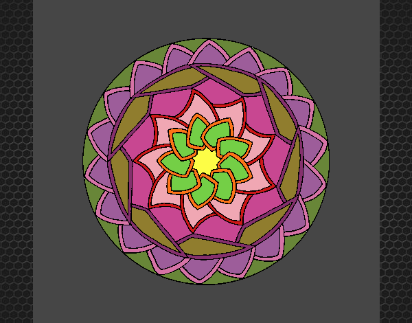 Dibujo Mandala 1 pintado por Susab