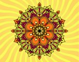 Dibujo Mandala destello floral pintado por Harte