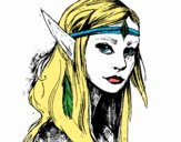 Dibujo Princesa elfo pintado por perla01