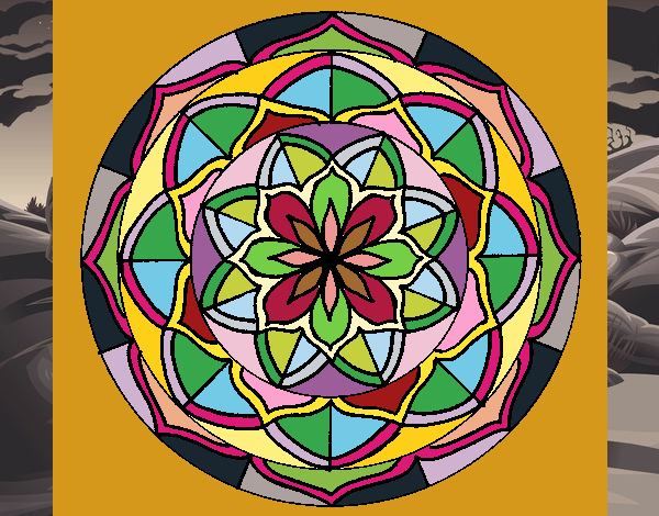 Dibujo Mandala 6 pintado por Bellatrix8