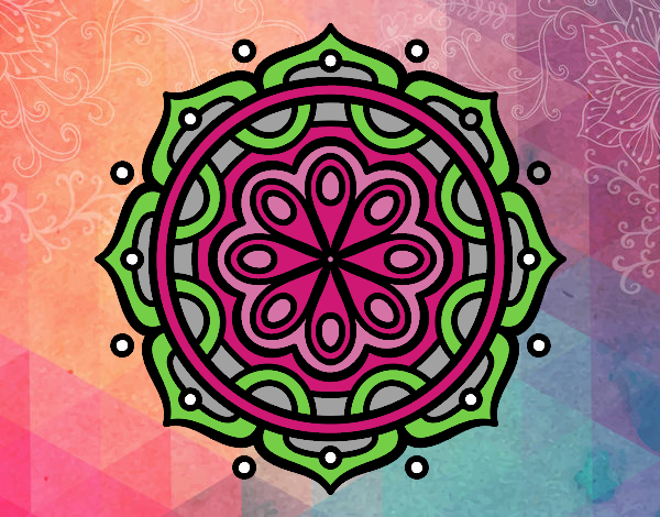 Dibujo Mandala para meditar pintado por isabel2k