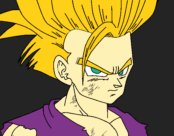 Dibujo Son Gohan pintado por Ericbf10