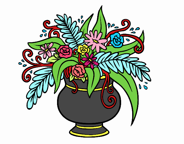 Dibujo Un jarrón con flores pintado por ayelen5 