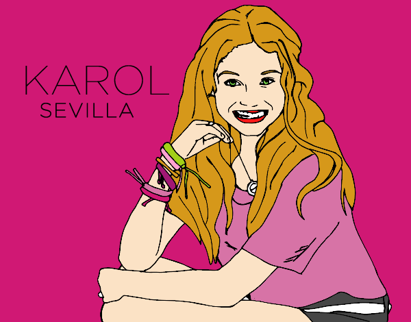 Dibujo Karol Sevilla de Soy Luna pintado por daniela611