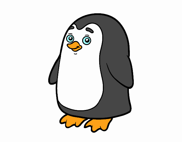 Dibujo Pingüino antártico pintado por kill