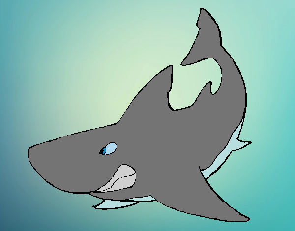 el tiburon enfadado mejor pintado; )