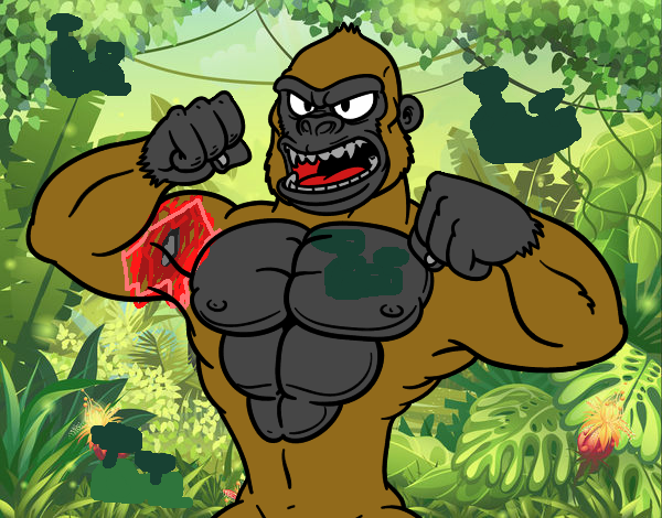 Gorila fuerte