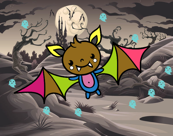 Un murciélago de Halloween