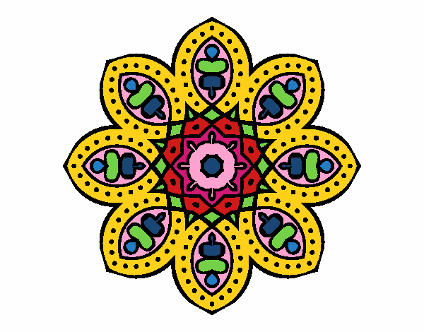 Mandala de inspiración árabe