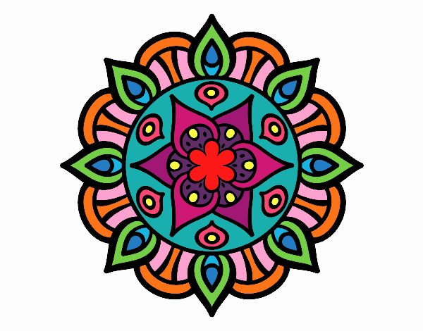 Dibujo Mandala vida vegetal pintado por Genesis_MC