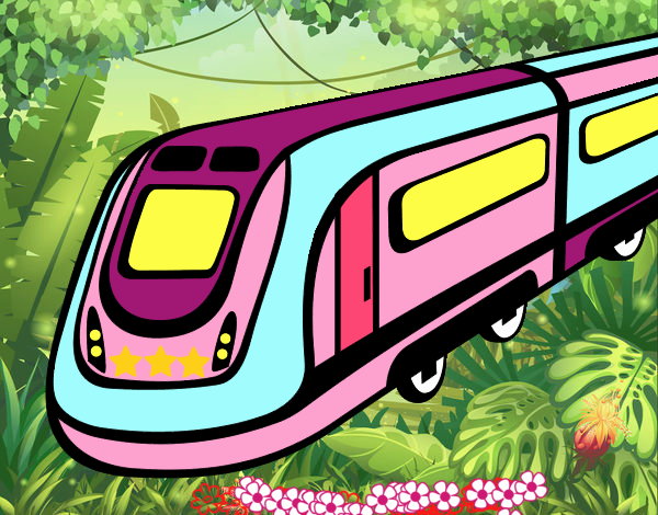 Dibujo Tren de alta velocidad pintado por isabel2k