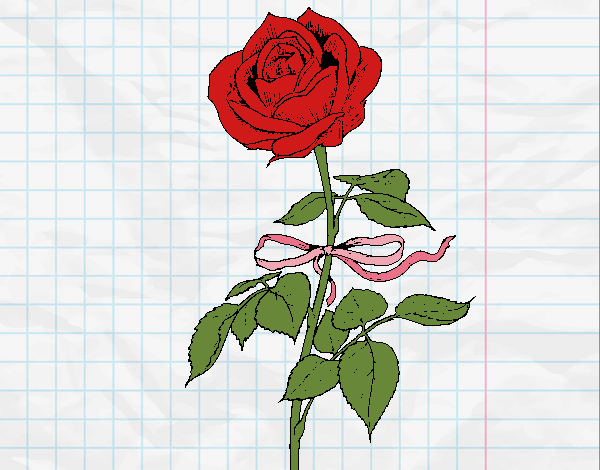 Dibujo Una rosa pintado por Joddy