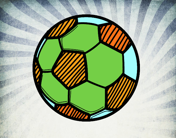 Dibujo Balón de fútbol pintado por 12santi
