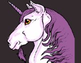 Dibujo Cabeza de unicornio pintado por Flaviusky