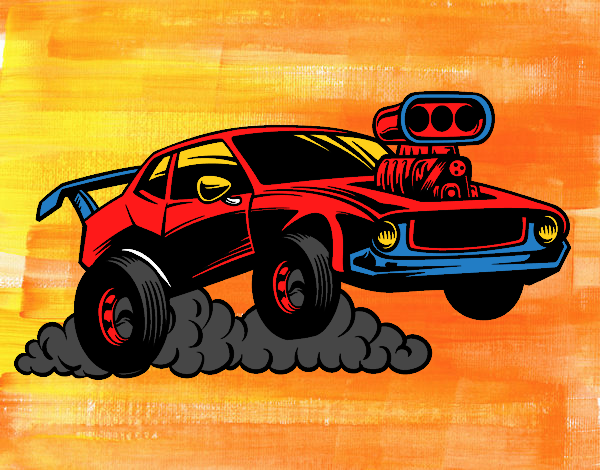 Dibujo Deportivo muscle car pintado por Mondragon1