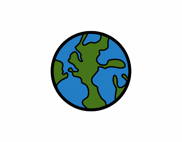 Dibujo El planeta tierra pintado por javier2903