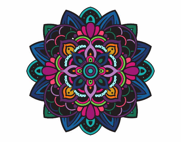 Dibujo Mandala decorativa pintado por bonfi