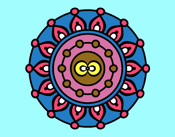 Dibujo Mandala meditación pintado por VANITA