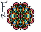 Dibujo Mandala mundo árabe pintado por MariaMc