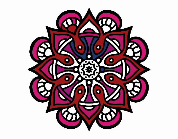 Dibujo Mandala mundo árabe pintado por DALAS