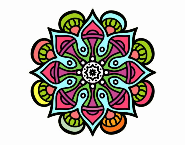 Dibujo Mandala mundo árabe pintado por mimicasime