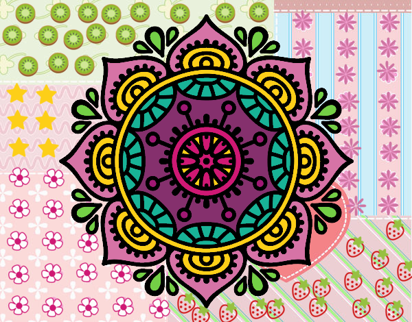 Dibujo Mandala para relajarse pintado por 2017