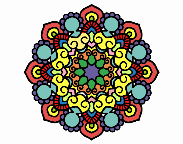 Dibujo Mandala reunión pintado por Ismael0306