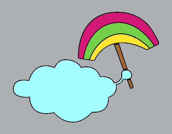 Nube con arcoiris