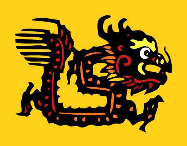 Dibujo Signo del dragón pintado por Blackblock