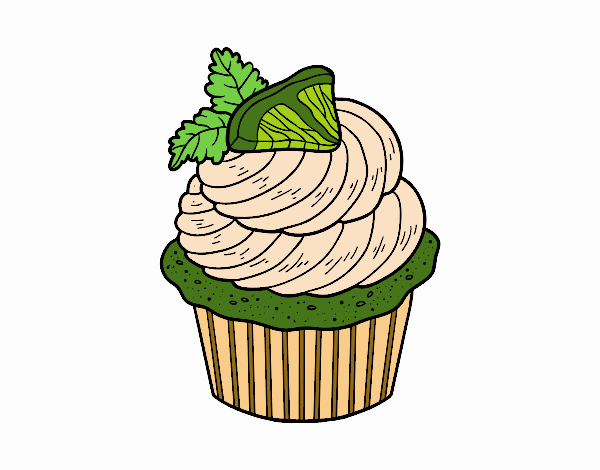 Dibujo Cupcake de limón pintado por Mfcs27