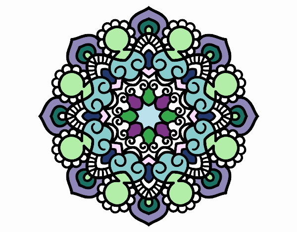 Dibujo Mandala reunión pintado por storm1975