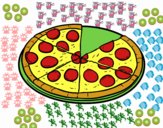 Dibujo Pizza italiana pintado por 12santi