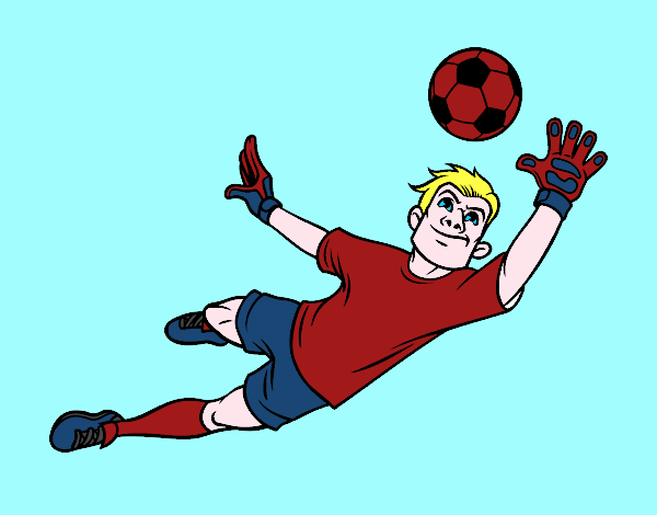 Dibujo Un portero de fútbol pintado por johandanie