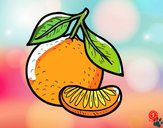 Dibujo Una mandarina pintado por cuyito
